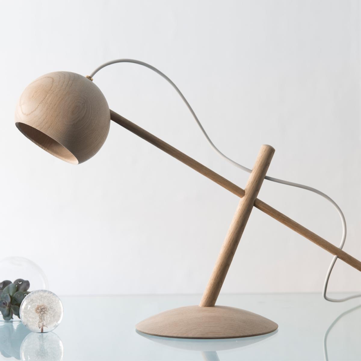 Brdr. Krüger Lune table lamp Smoke oiled oak – image 4