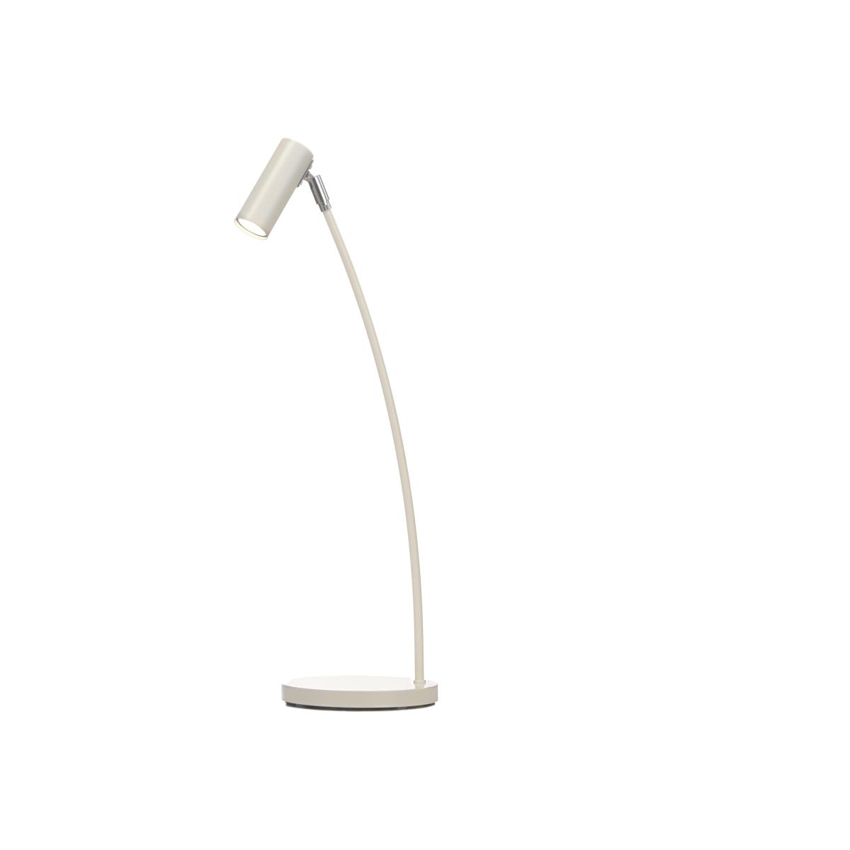 Puck table lamp white lacquered