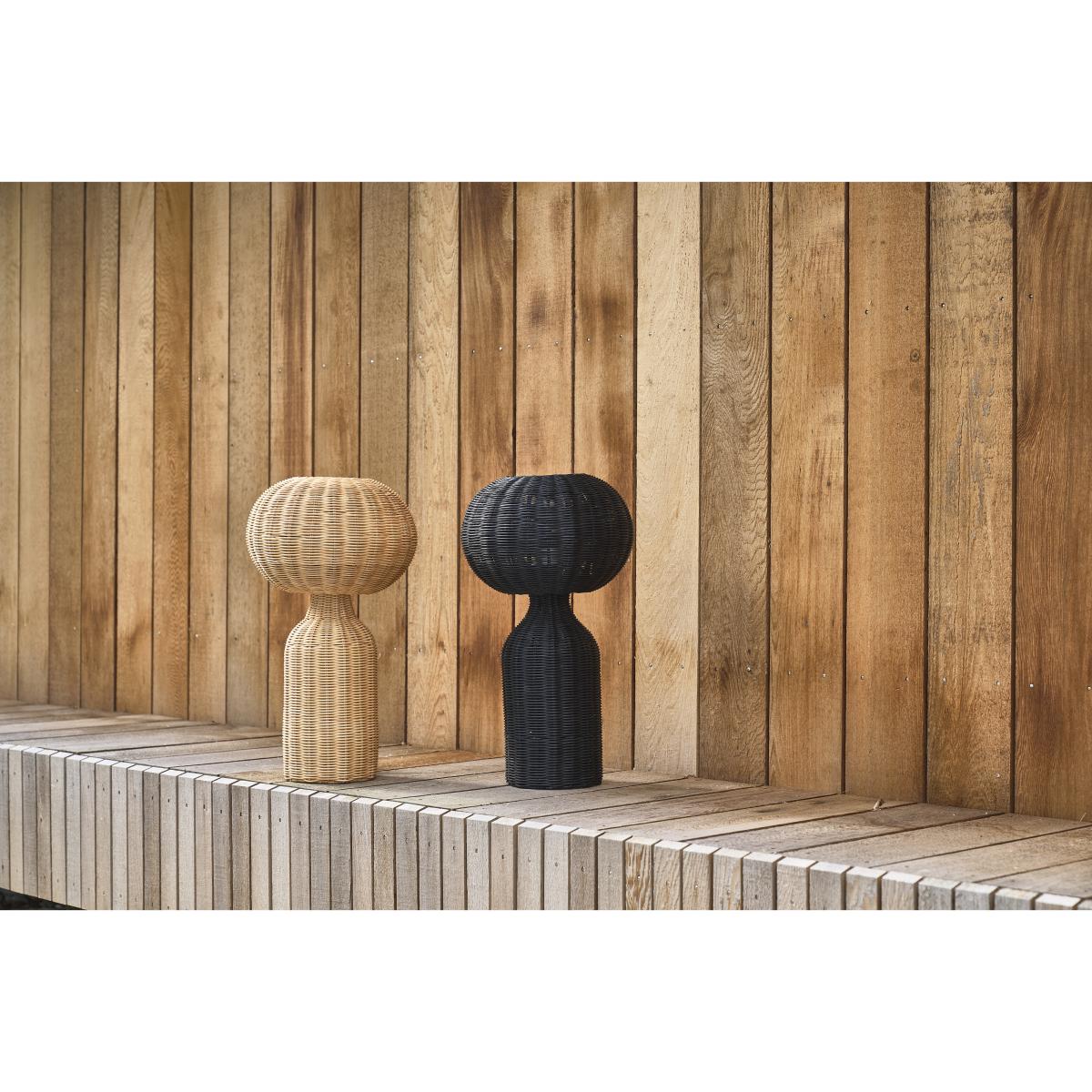 Villa Collection Werna table lamp rattan Ø30 cm Black – image 2