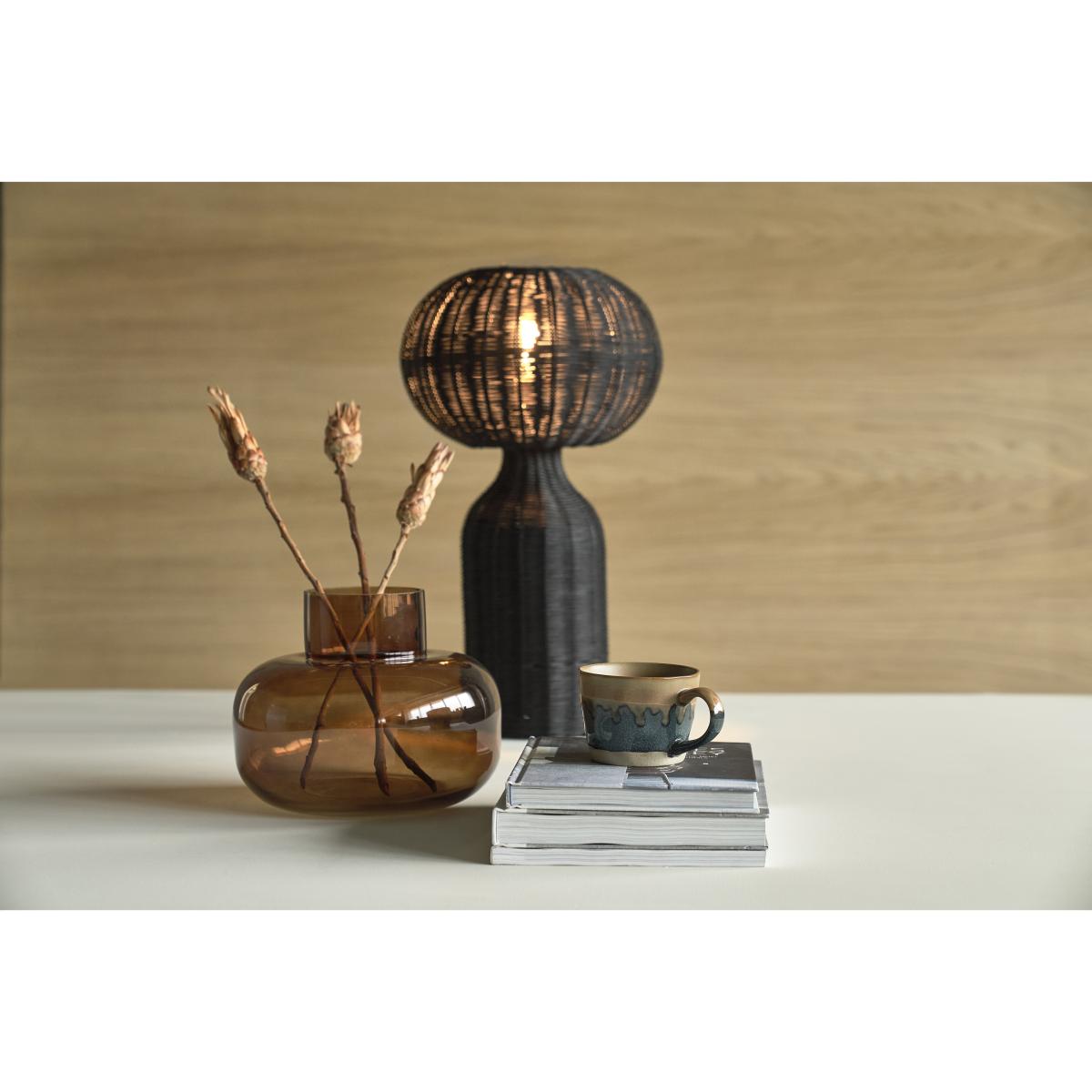 Villa Collection Werna table lamp rattan Ø30 cm Black – image 4