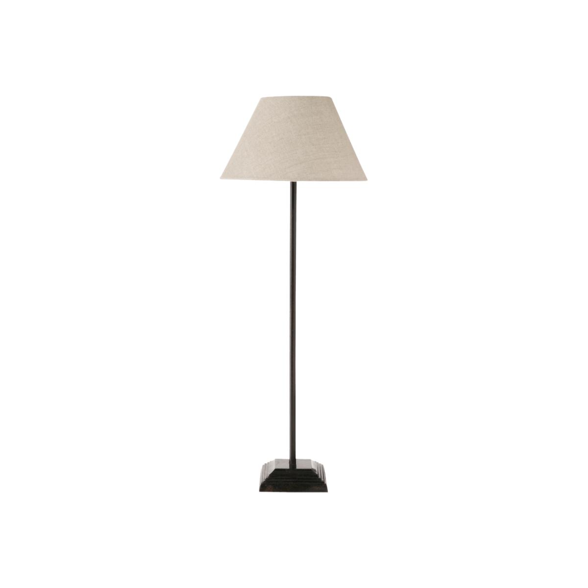 OKA, Tall Egret Metal Table Lamp - Antique Black, Table Lamps, Metal – image 1