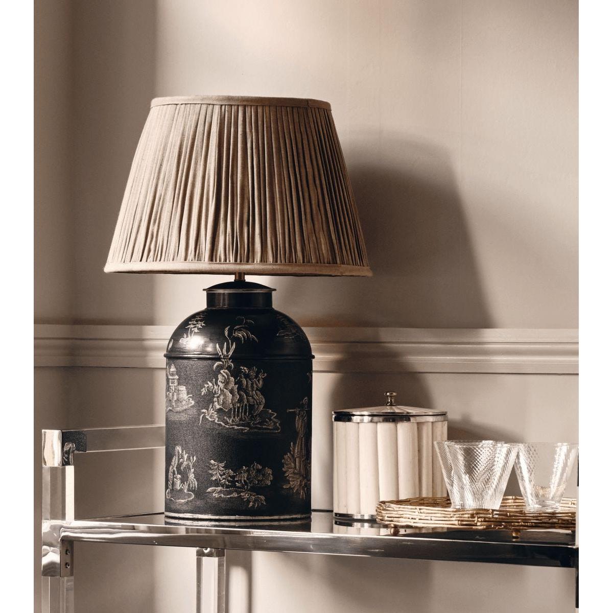 OKA, Gonglin Table Lamp - Petrol, Table Lamps, Iron – image 2