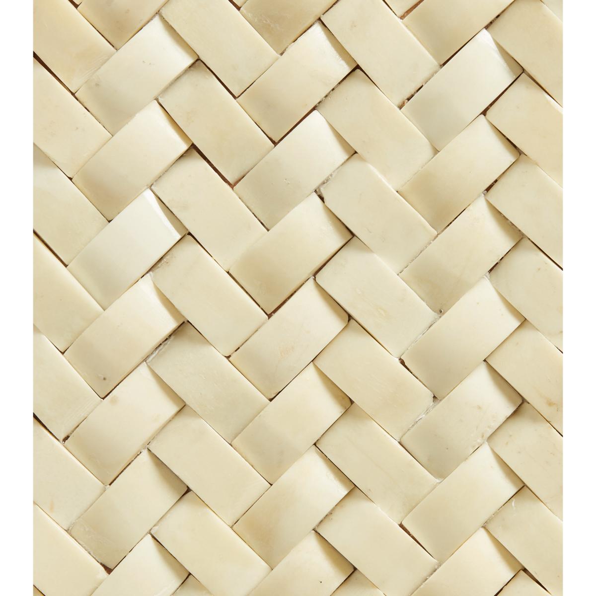 Haddee Bone Weave Table Lamp - Ivory – image 5
