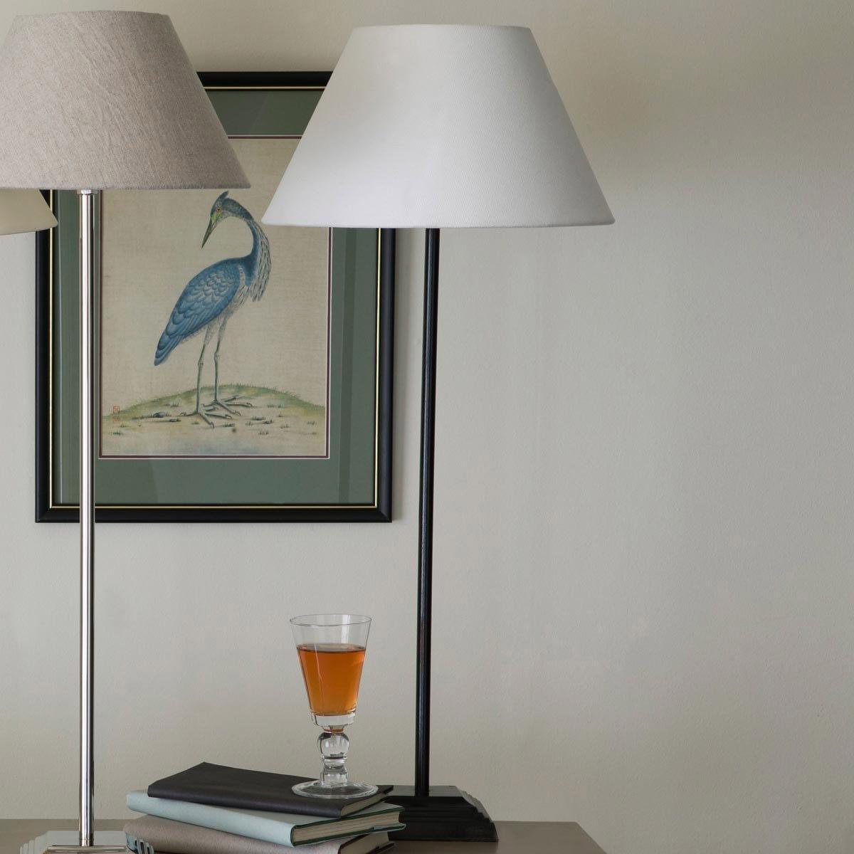 Tall Egret Metal Table Lamp - Antique Black – image 2