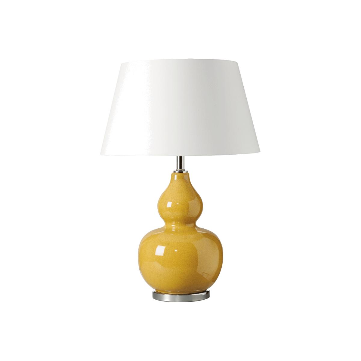 OKA, Calabash Table Lamp - Saffron, Table Lamps, Ceramic – image 1