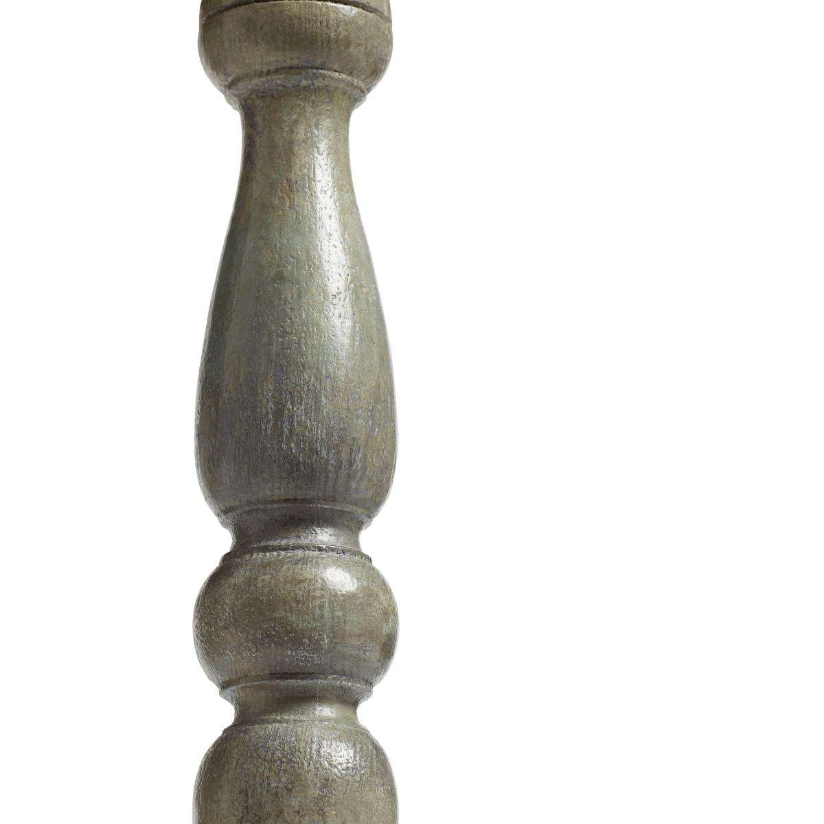 OKA, Lucian Table Lamp - Distressed Grey, Table Lamps, Beech Wood/Metal – image 4