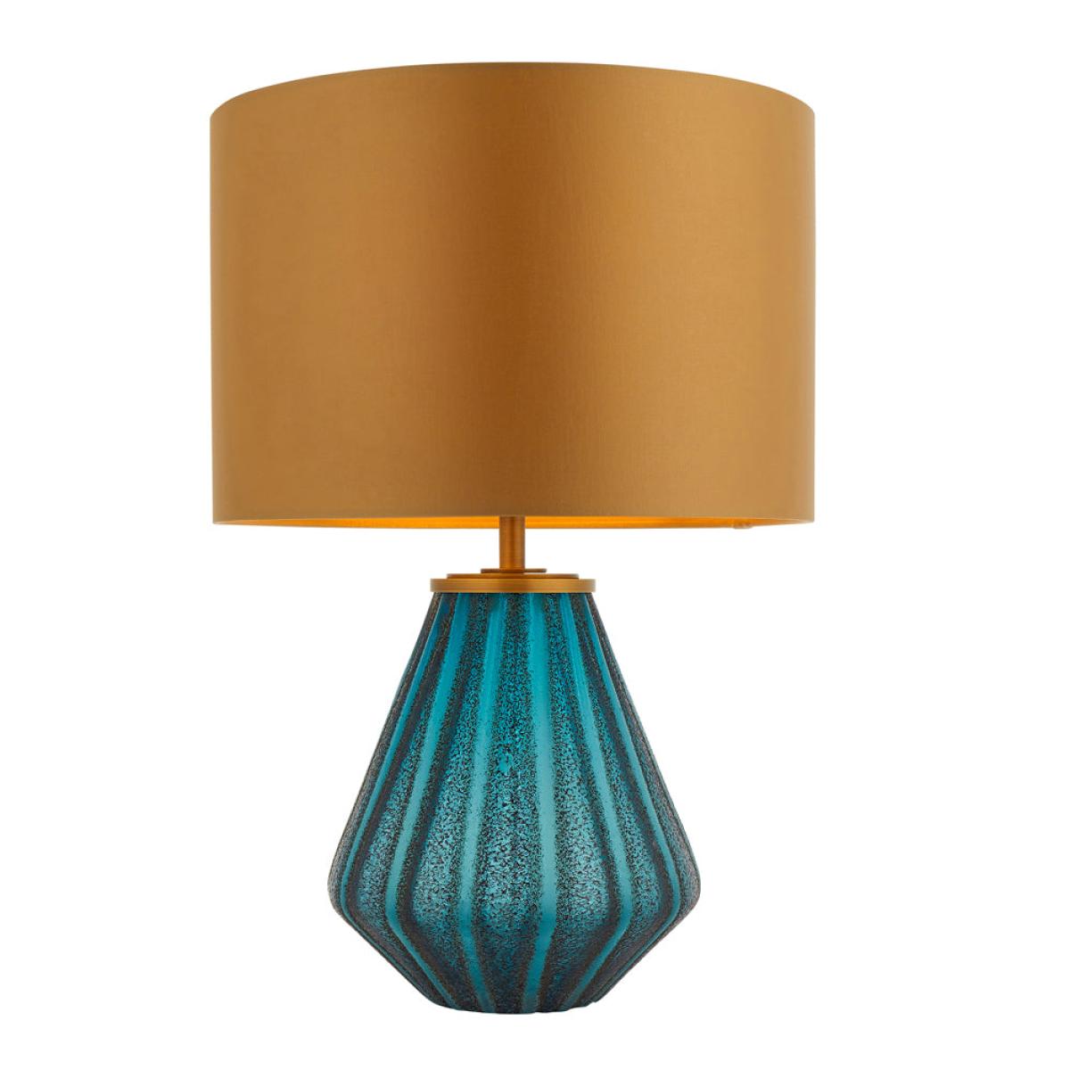 Olivia's Chloe Table Lamp in Turquoise & Gold – image 2