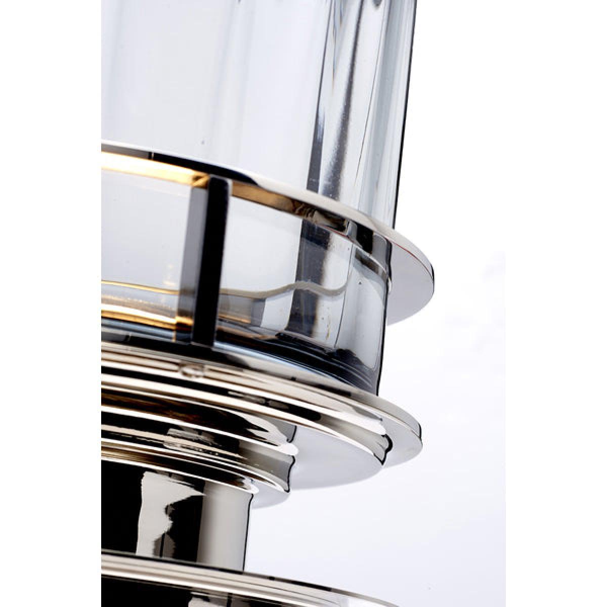 Quintessentiale Arno Polished Nickel and Smoke Glassware Table Lamp – image 2