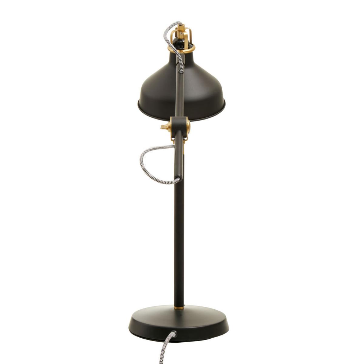 Olivia's Necia Large Desk Lamp in Black & Brass – image 3