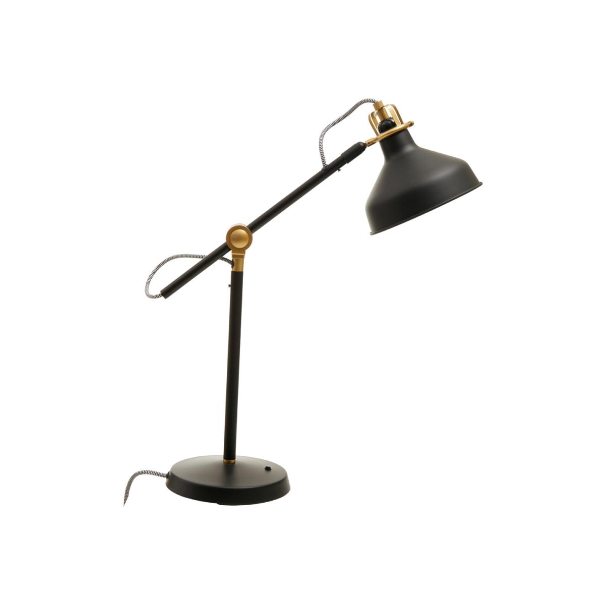 Olivia's Necia Large Desk Lamp in Black & Brass – image 1