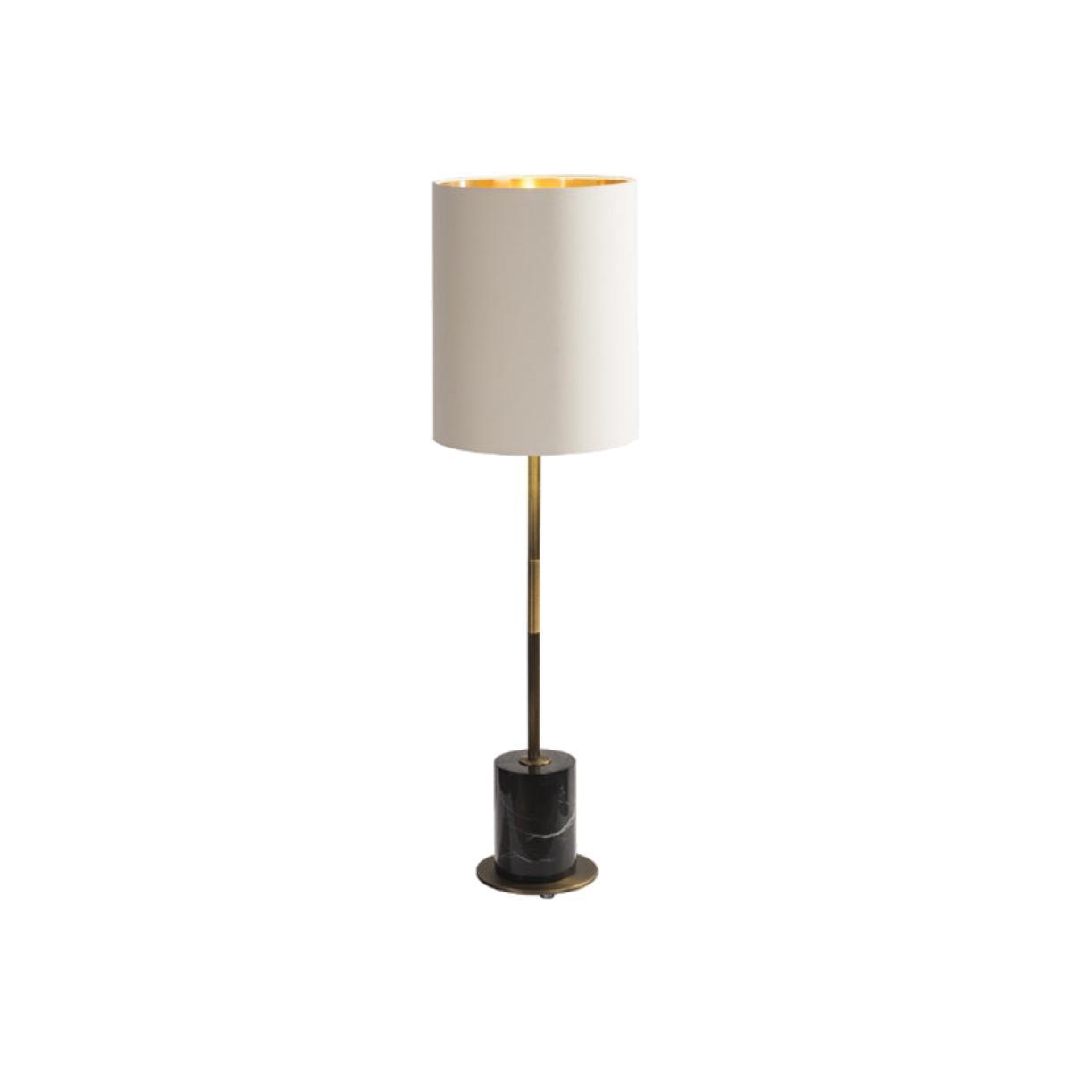 RV Astley Maxone Table Lamp Black And Antique Brass