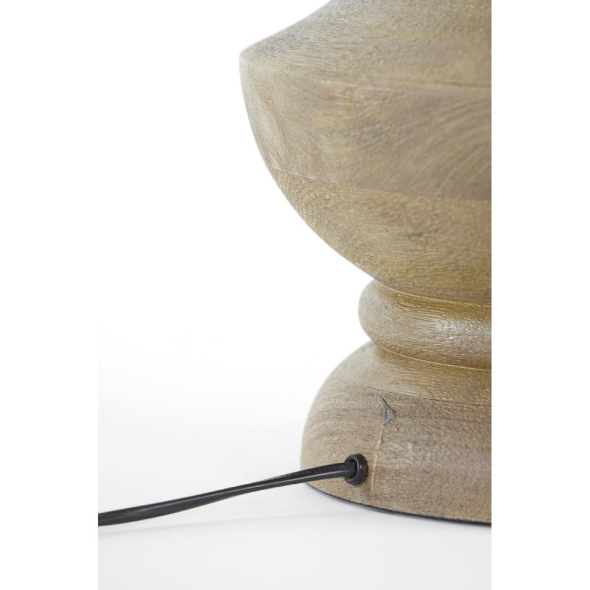 Light & Living Nicolo Table Lamp Base Matt Dark Brown | Outlet – image 3