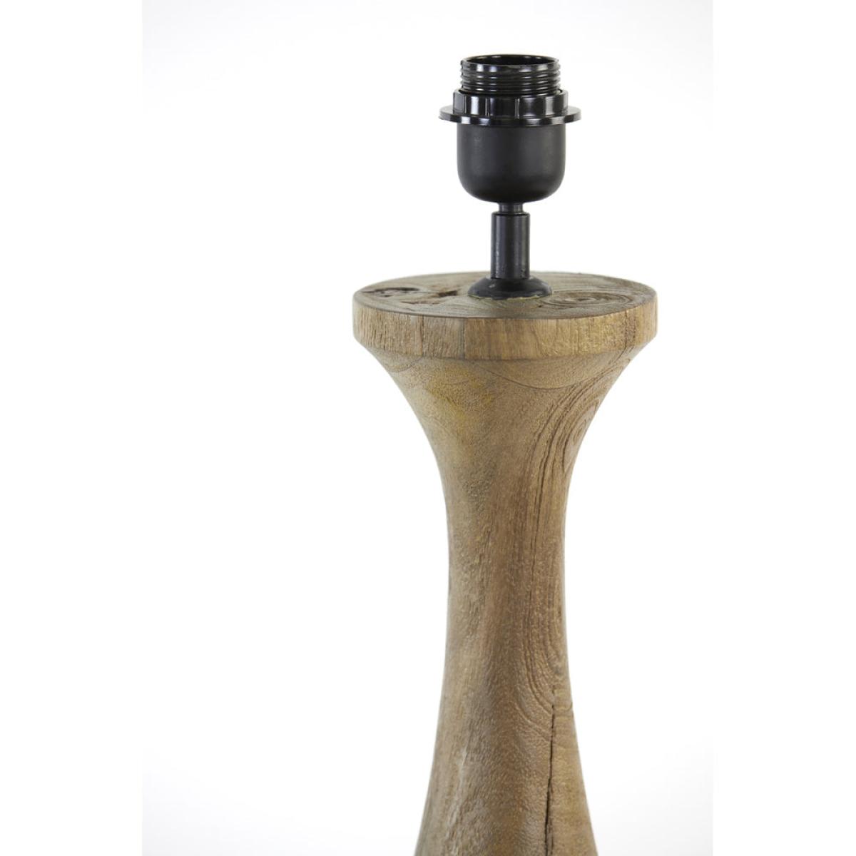 Light & Living Nicolo Table Lamp Base Matt Dark Brown | Outlet – image 4
