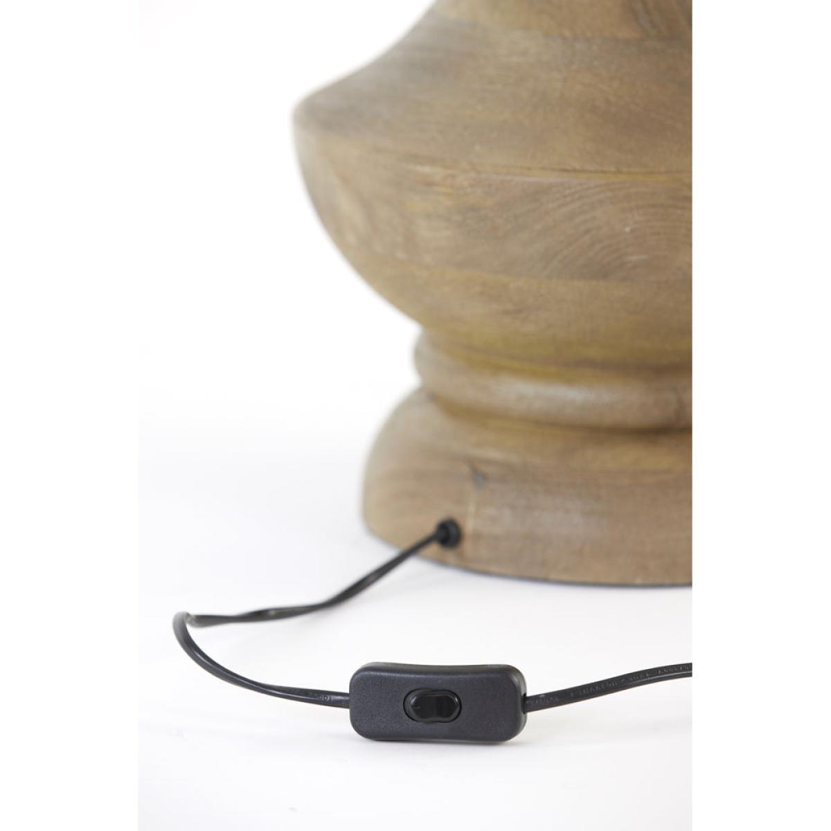 Light & Living Nicolo Table Lamp Base Matt Dark Brown | Outlet – image 6