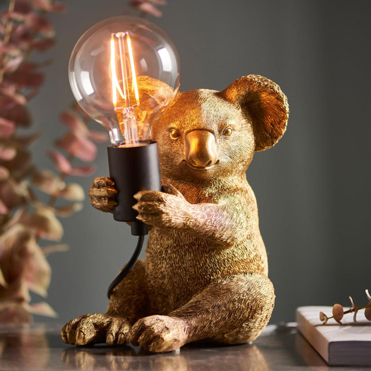 Olivia's Henley Koala Table Lamp in Gold – image 3
