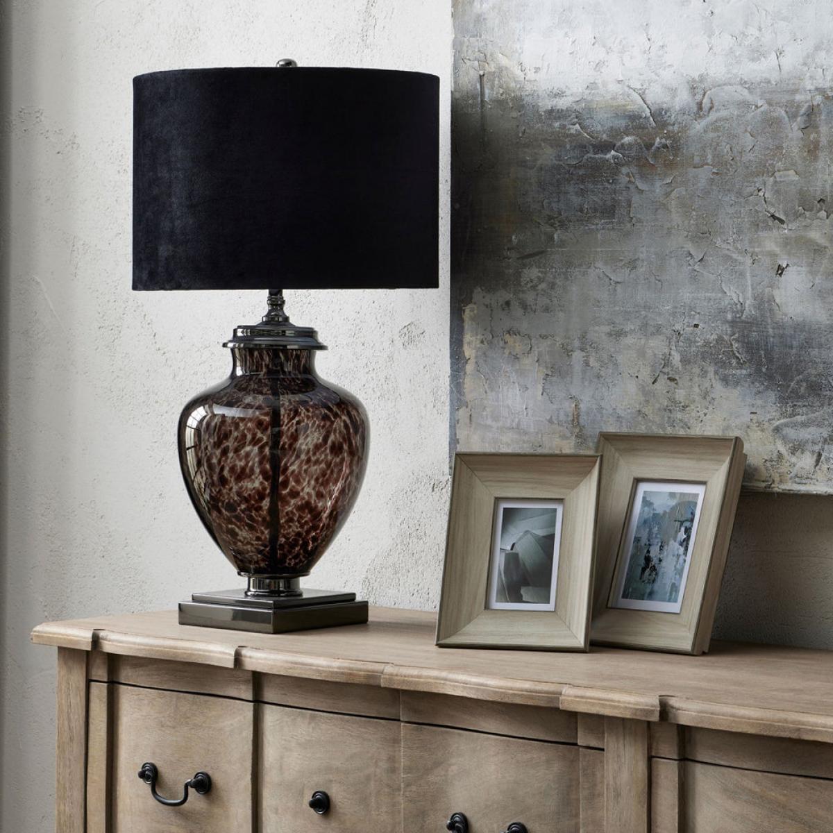 Hill Interiors Black Dapple Perugia Lamp – image 2
