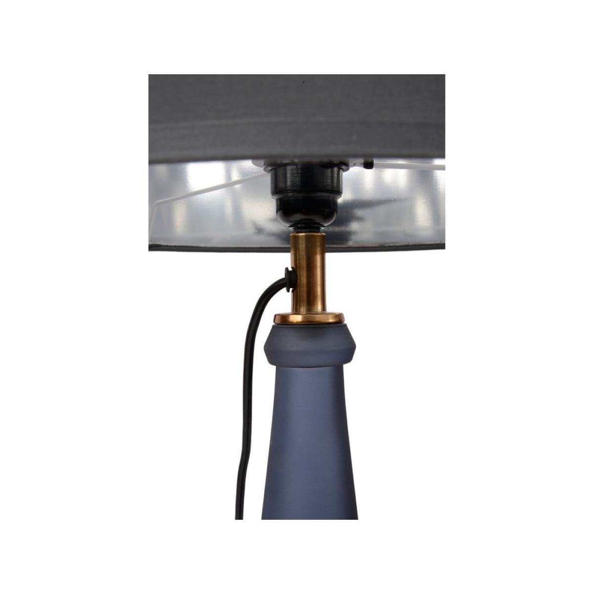 Libra Nova Glass Table Lamp Shade Blue – image 2