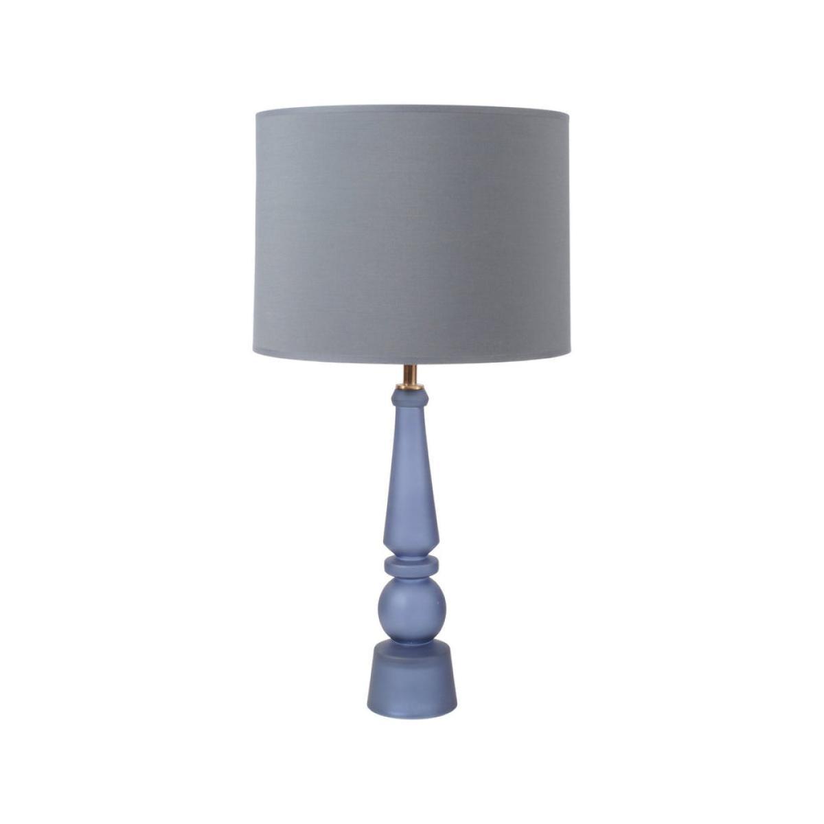 Libra Nova Glass Table Lamp Shade Blue – image 3