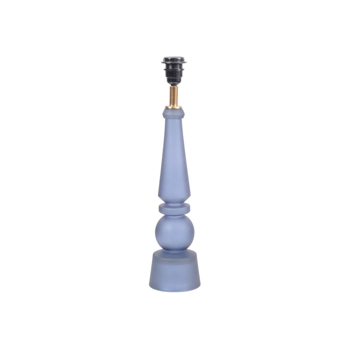 Libra Nova Glass Table Lamp Shade Blue – image 1