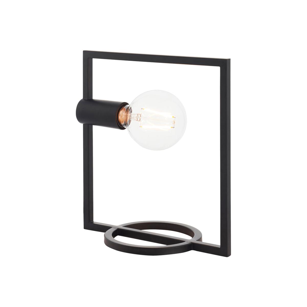 Gallery Interiors Rectangle Shape Table Lamp in Black – image 1