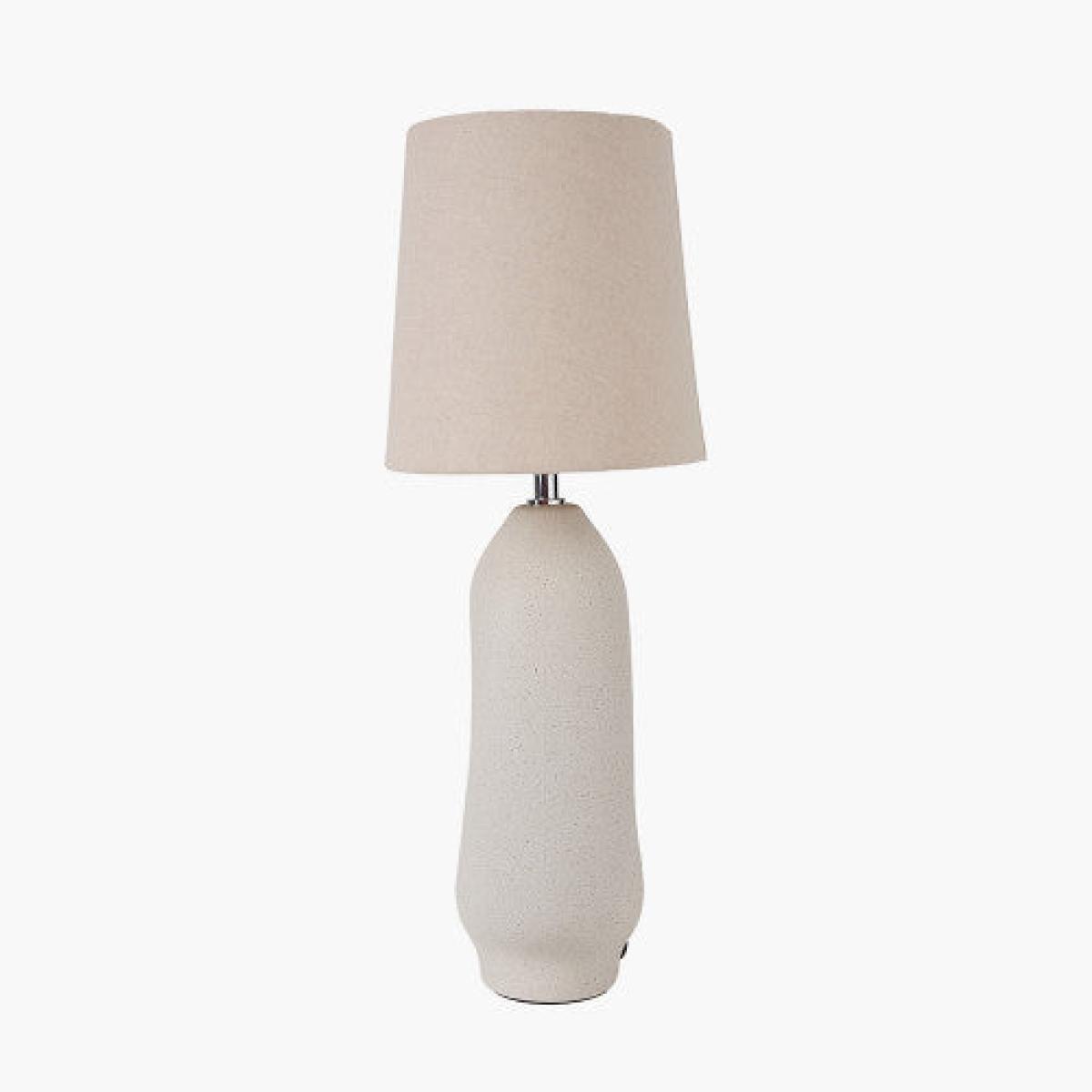 Olivia's Lila Natural Organic Tall Ceramic Table Lamp – image 2