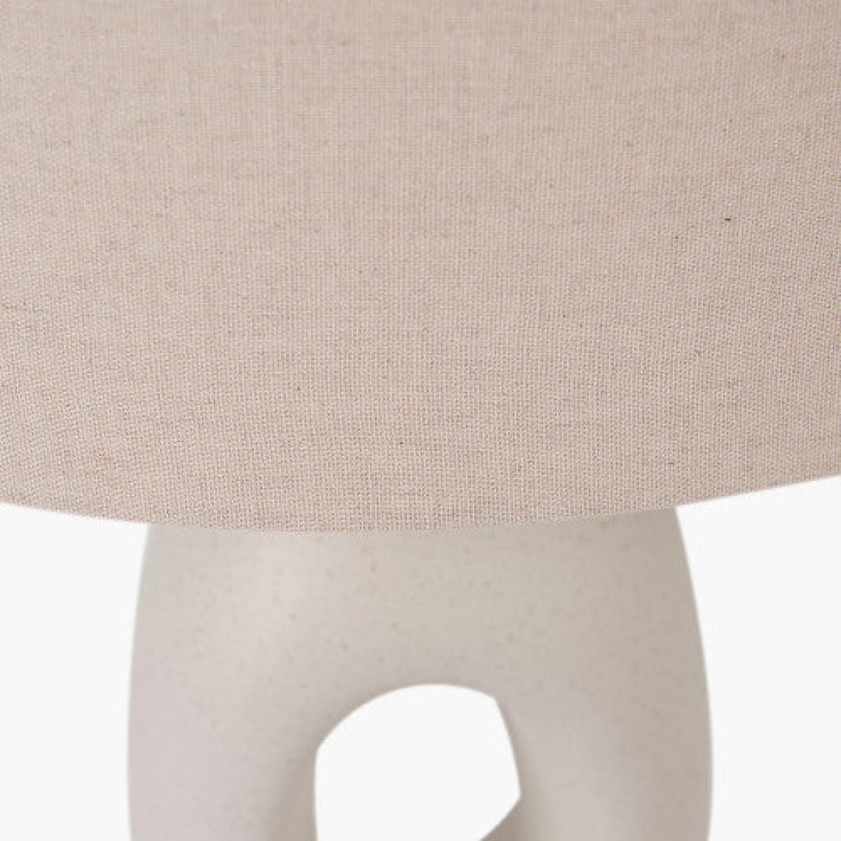 Olivia's Lila Natural Organic Tall Ceramic Table Lamp – image 3