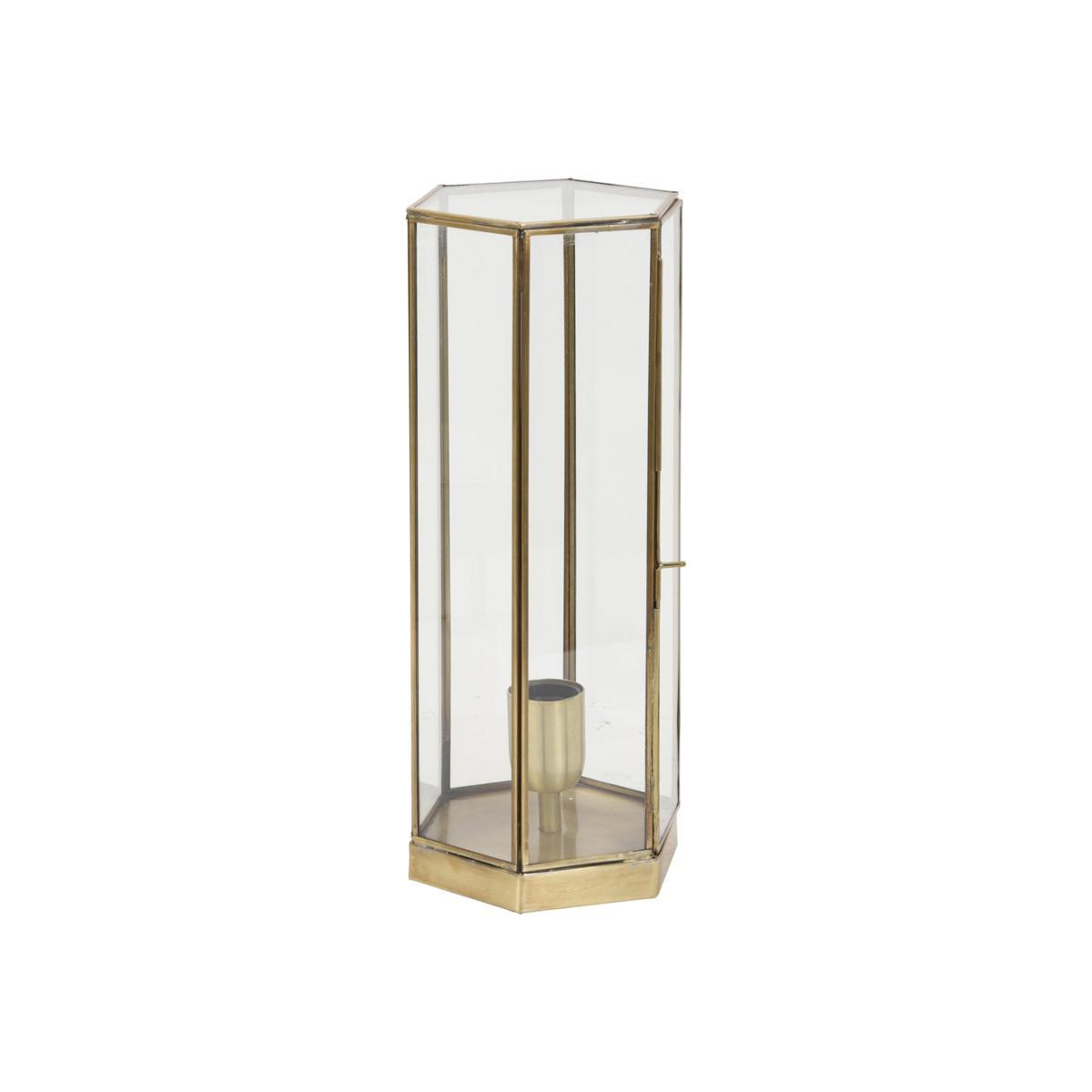 Light & Living Soborg Table Lamp Base Antique Bronze And Glass