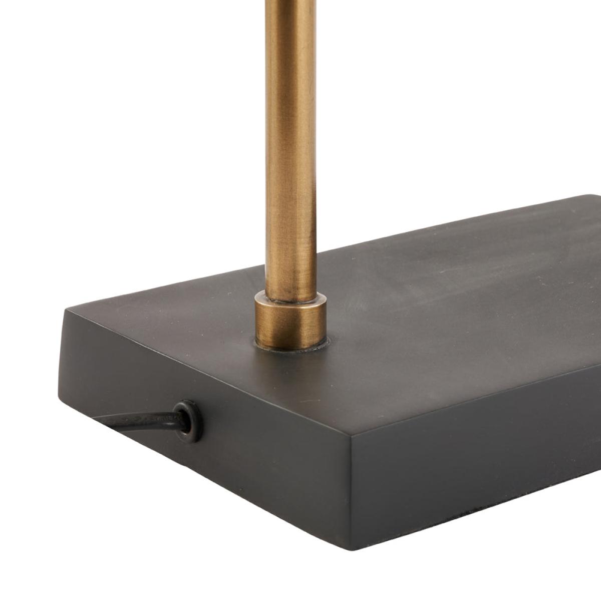 Olivia's Netty Table Lamp in Matt Black and Antiuqe Brass – image 5
