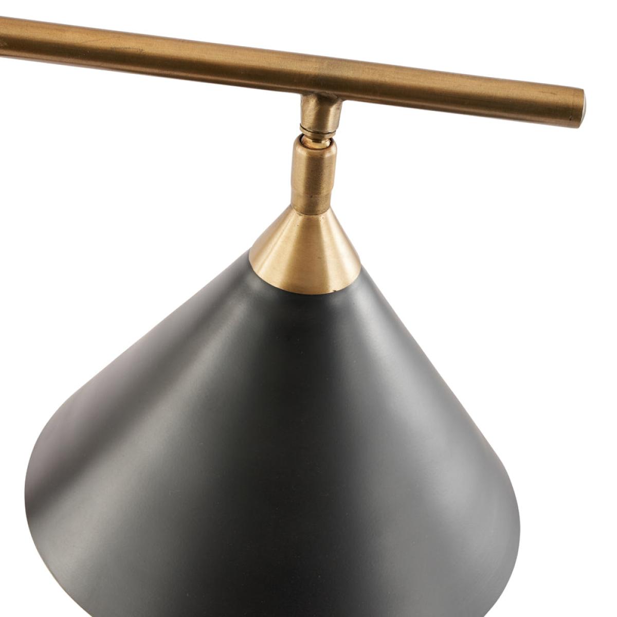 Olivia's Netty Table Lamp in Matt Black and Antiuqe Brass – image 6