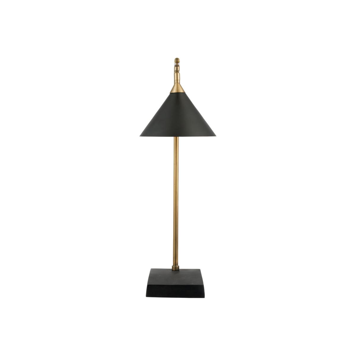 Olivia's Netty Table Lamp in Matt Black and Antiuqe Brass – image 1
