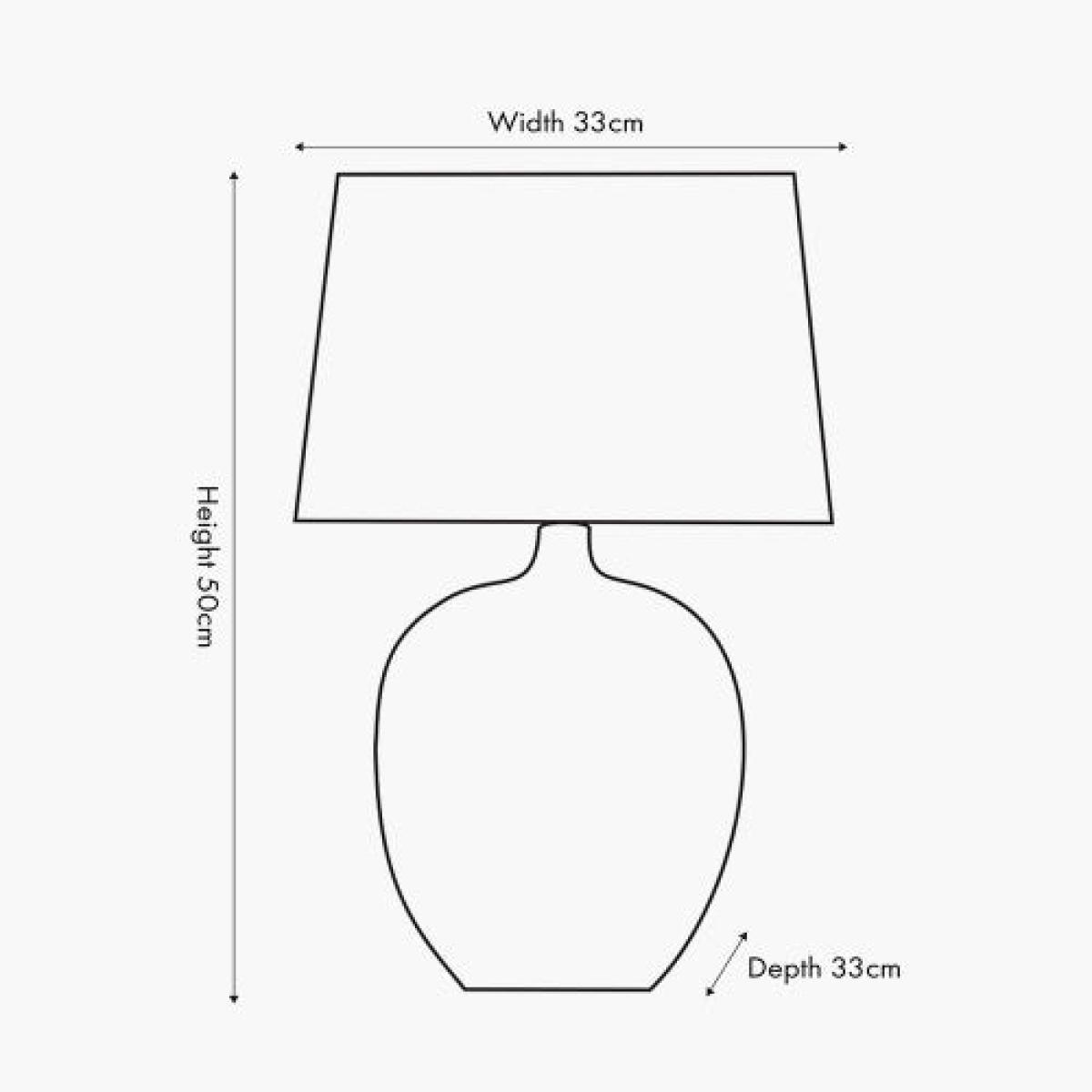 Olivia's Tanya Textured Ceramic Table Lamp in Natural and Cream – image 3