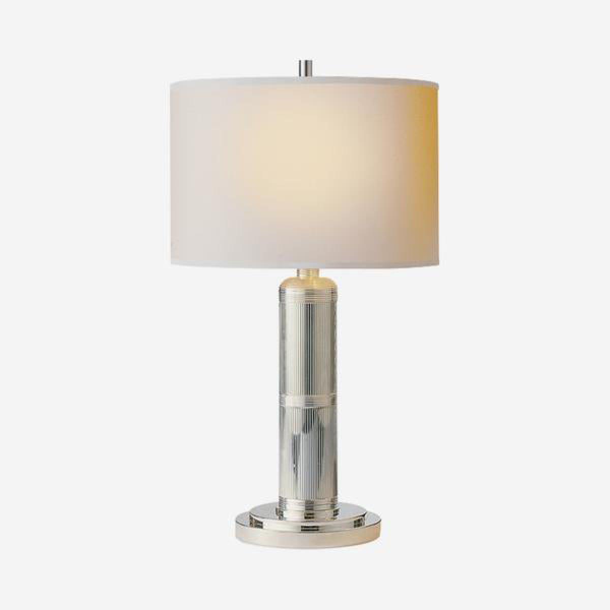 Andrew Martin Longacre Table Lamp Polished Nickel / Tall – image 1