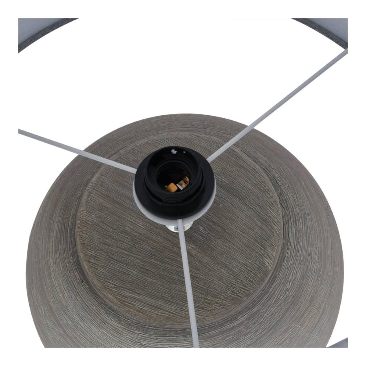 Libra Baslow Etched Grey Small Ceramic Table Lamp – image 3