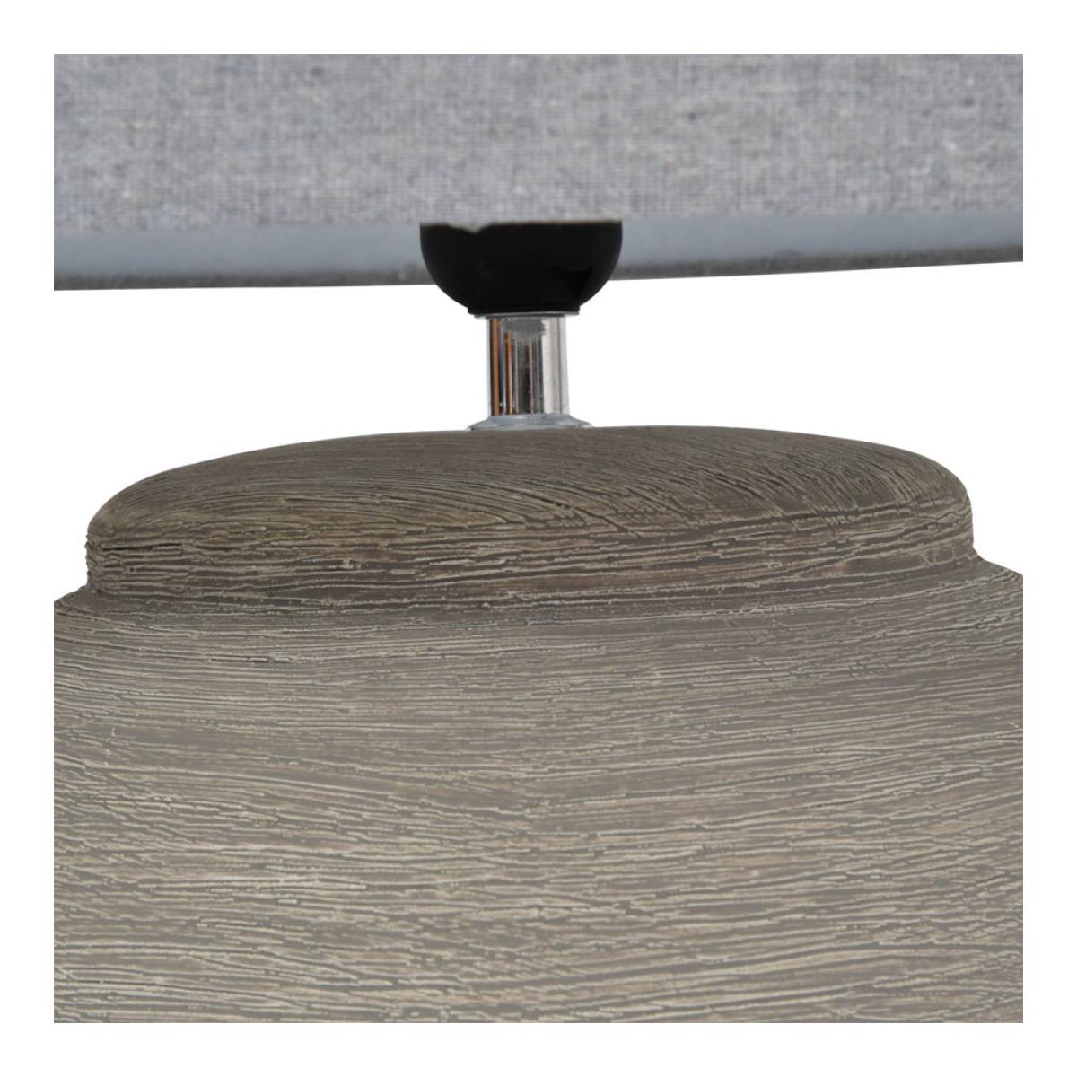 Libra Baslow Etched Grey Small Ceramic Table Lamp – image 4