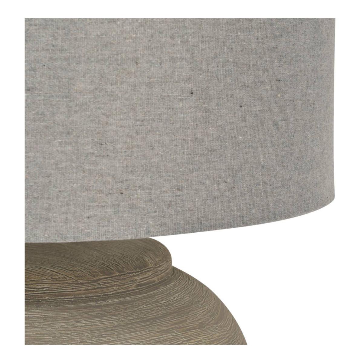 Libra Baslow Etched Grey Small Ceramic Table Lamp – image 5