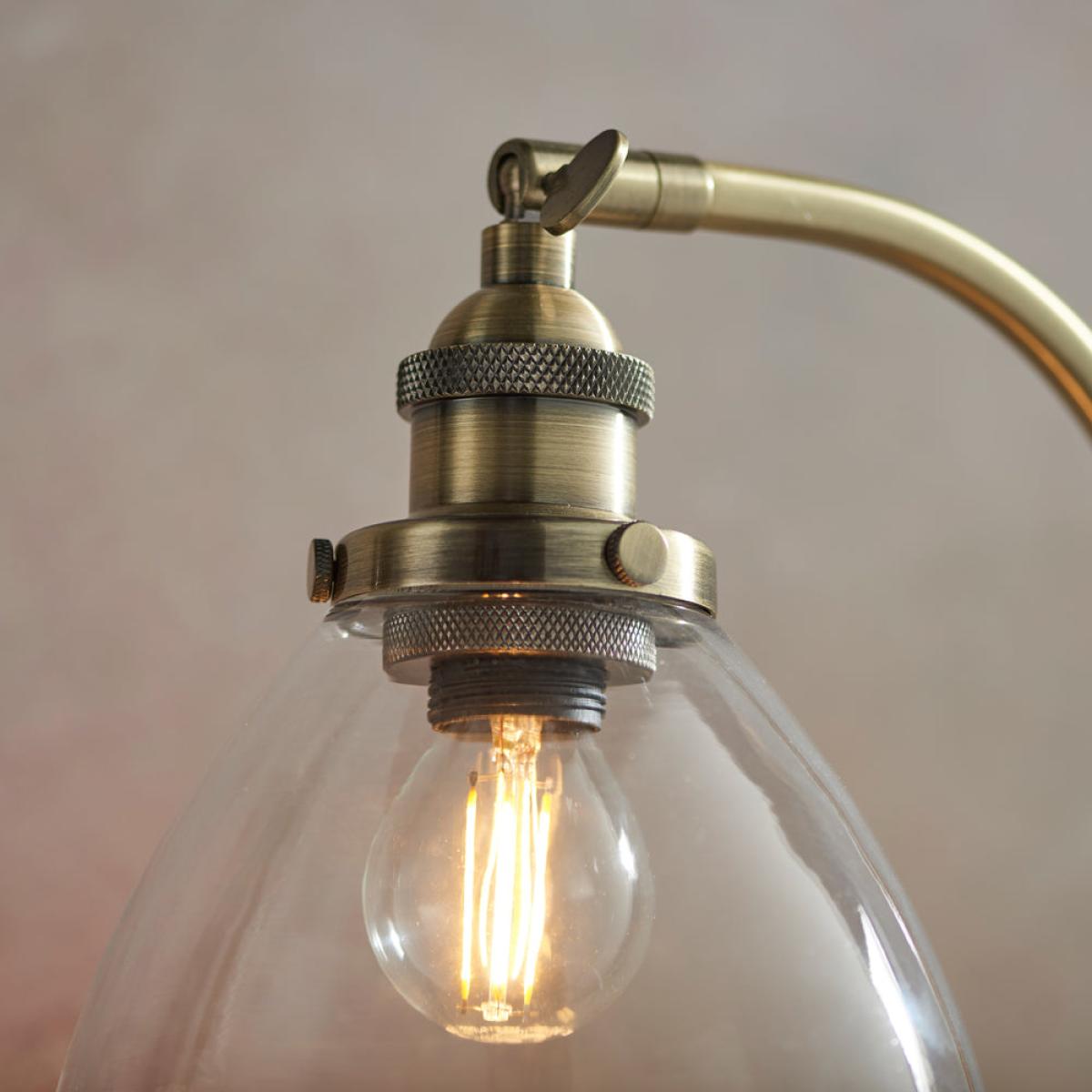 Gallery Interiors Hansen Table Lamp in Antique Brass – image 4