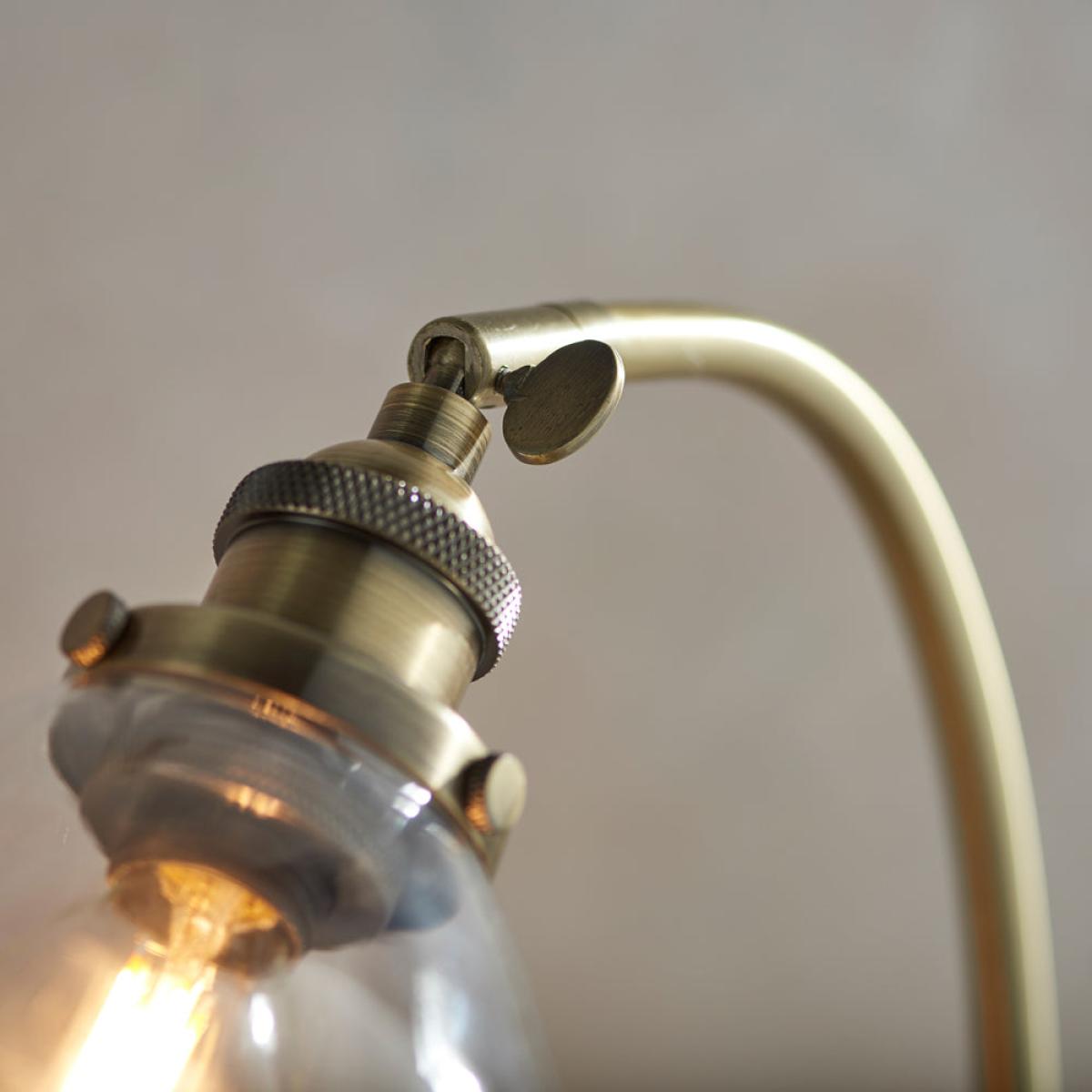 Gallery Interiors Hansen Table Lamp in Antique Brass – image 5