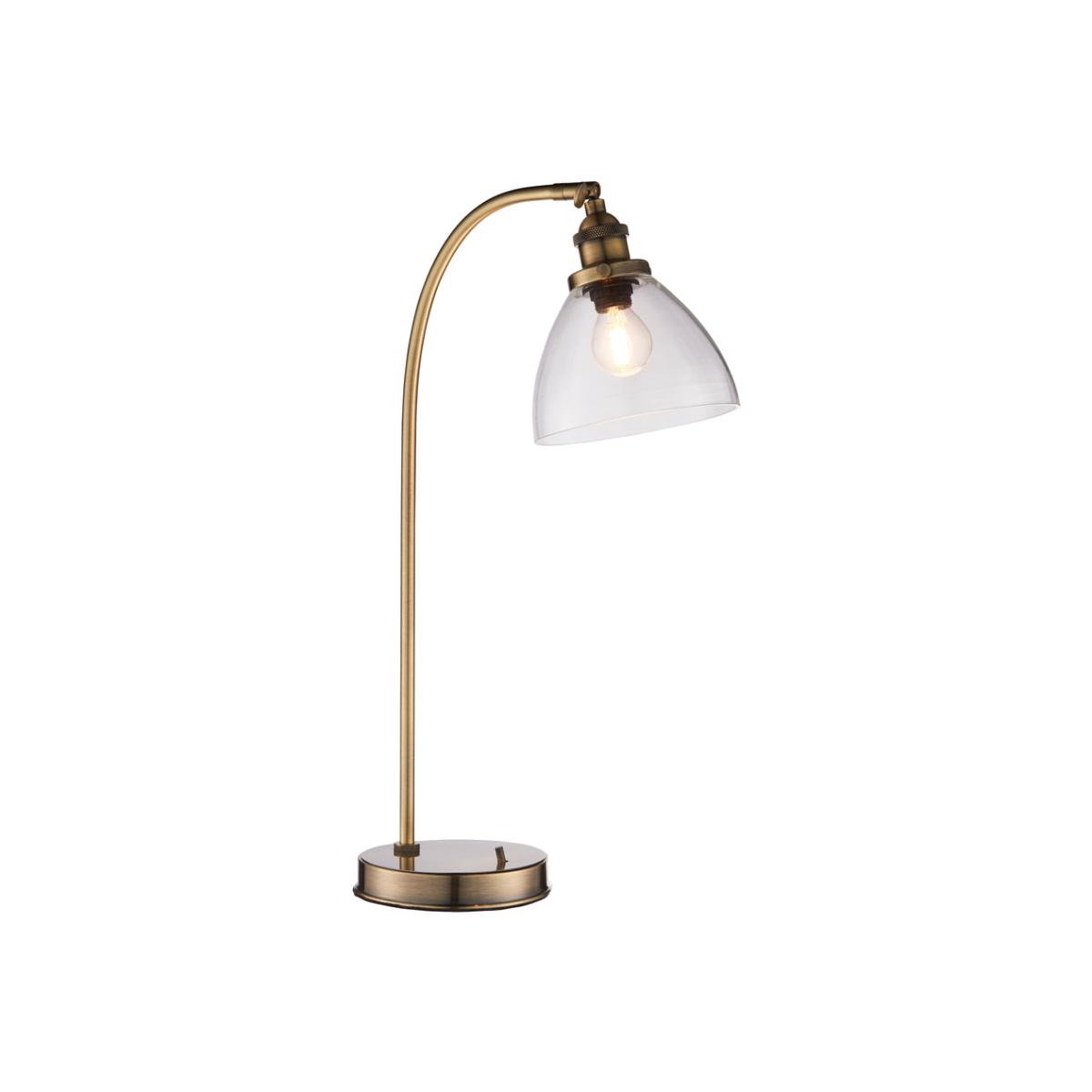 Gallery Interiors Hansen Table Lamp in Antique Brass – image 1