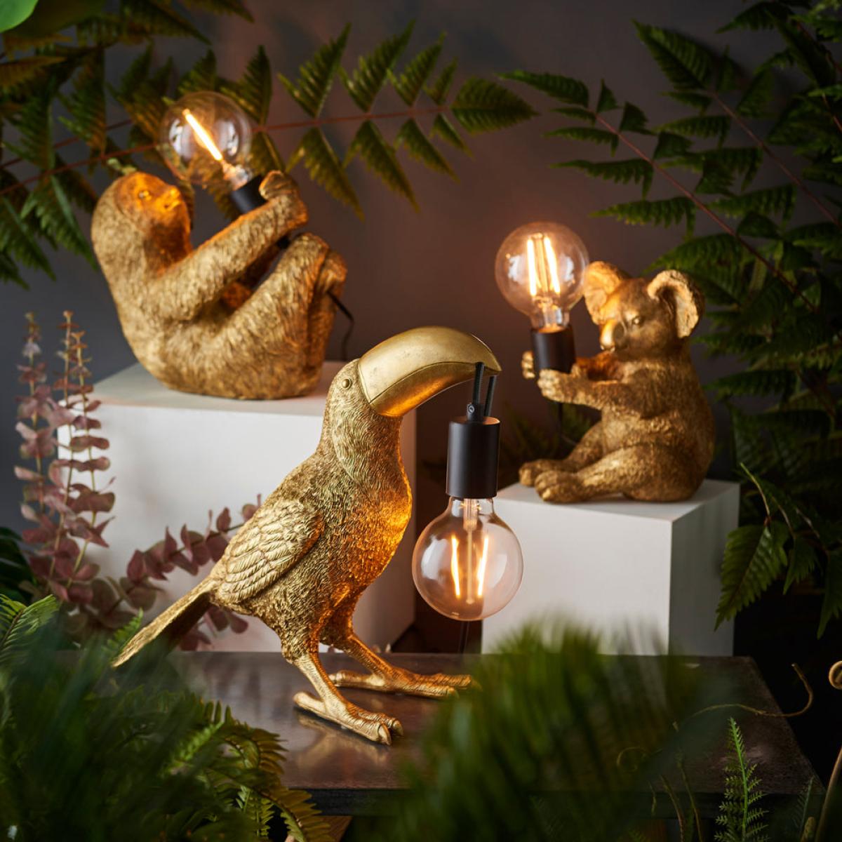 Olivia's Henley Sloth Table Lamp in Gold – image 3