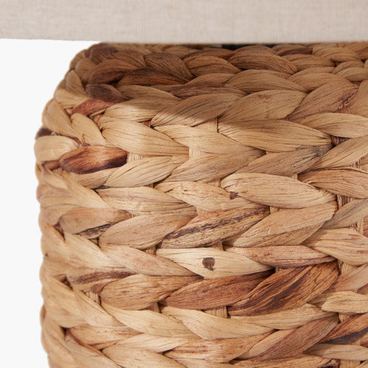 Olivia's Koda Plaited Water Hyacinth Table Lamp in Natural / Small – image 3
