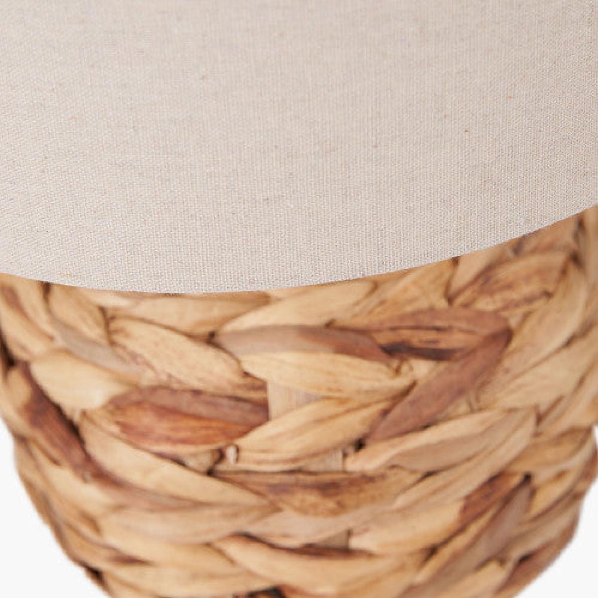 Olivia's Koda Plaited Water Hyacinth Table Lamp in Natural / Small – image 4