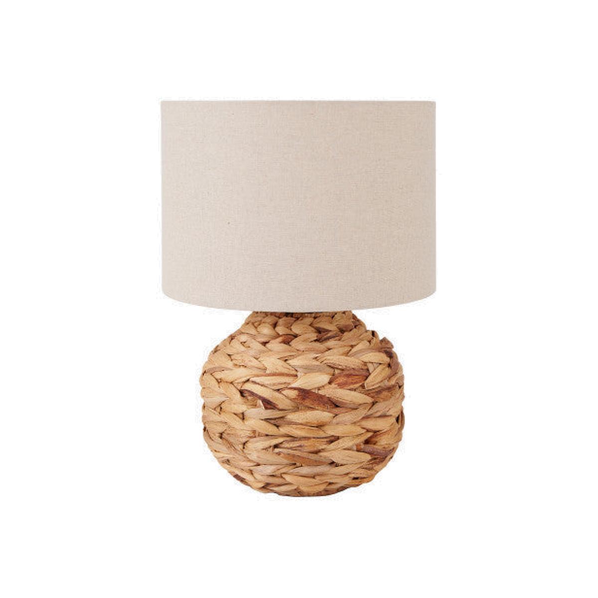 Olivia's Koda Plaited Water Hyacinth Table Lamp in Natural / Small – image 1