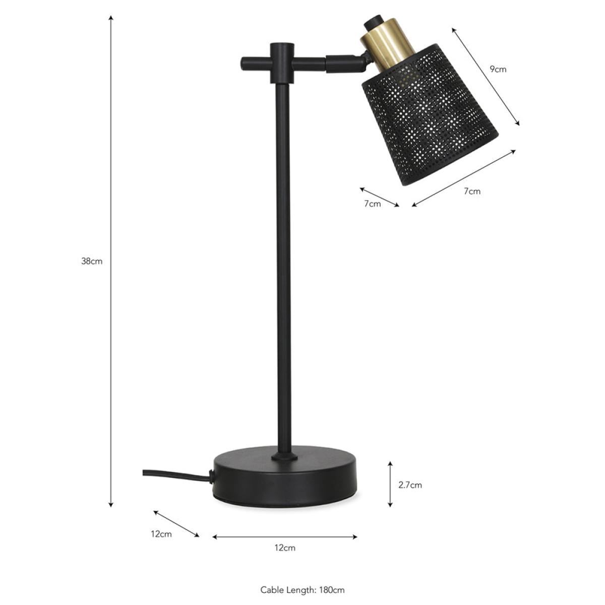 Garden Trading Curzon Table Lamp in Black – image 3