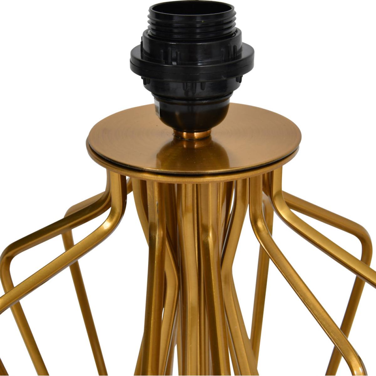 Libra Brass Spindle Mesh Table Lamp Base Only – image 6
