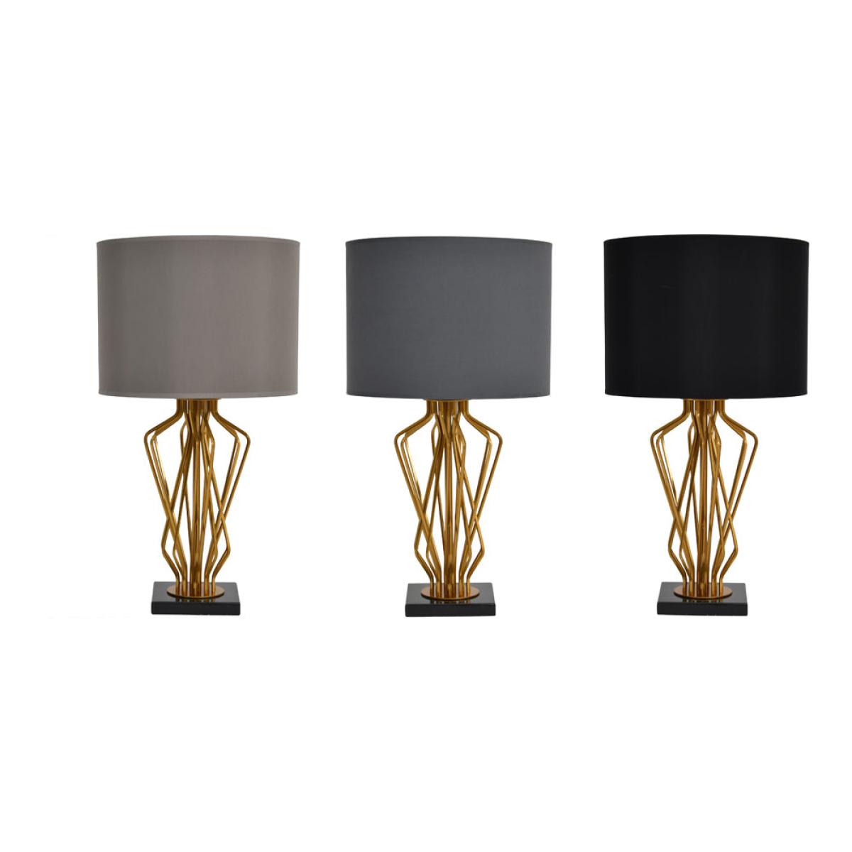 Libra Brass Spindle Mesh Table Lamp Base Only – image 8