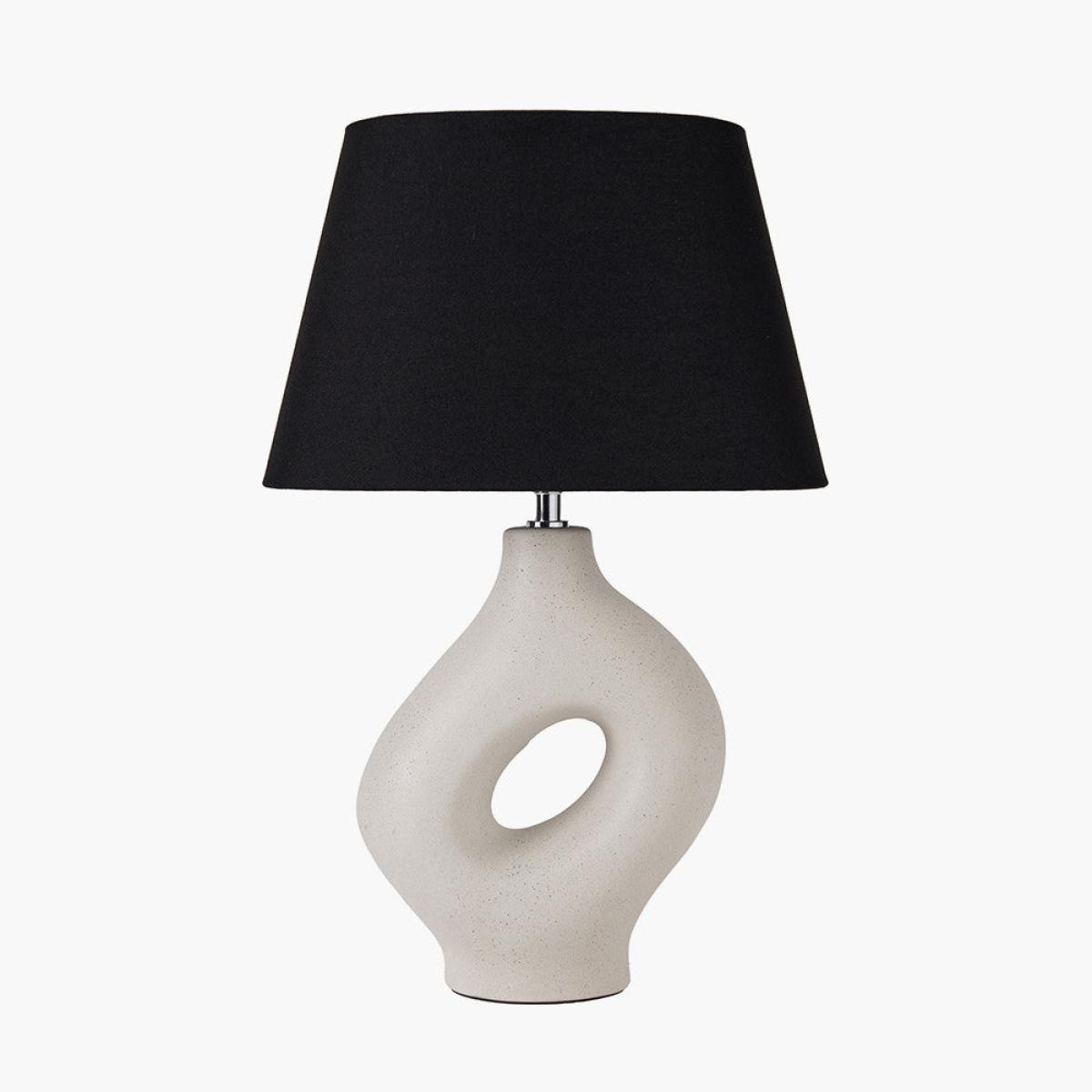 Olivia's Malia Monochrome Organic Ceramic Table Lamp – image 2