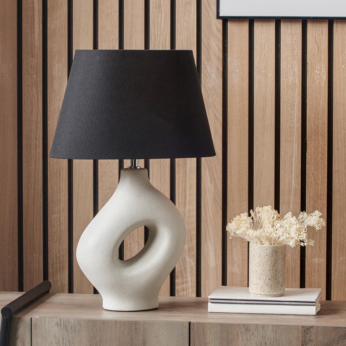 Olivia's Malia Monochrome Organic Ceramic Table Lamp – image 5
