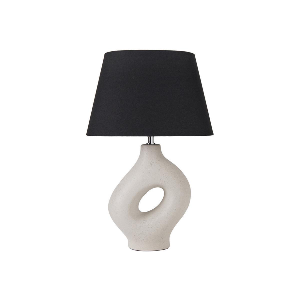 Olivia's Malia Monochrome Organic Ceramic Table Lamp – image 1