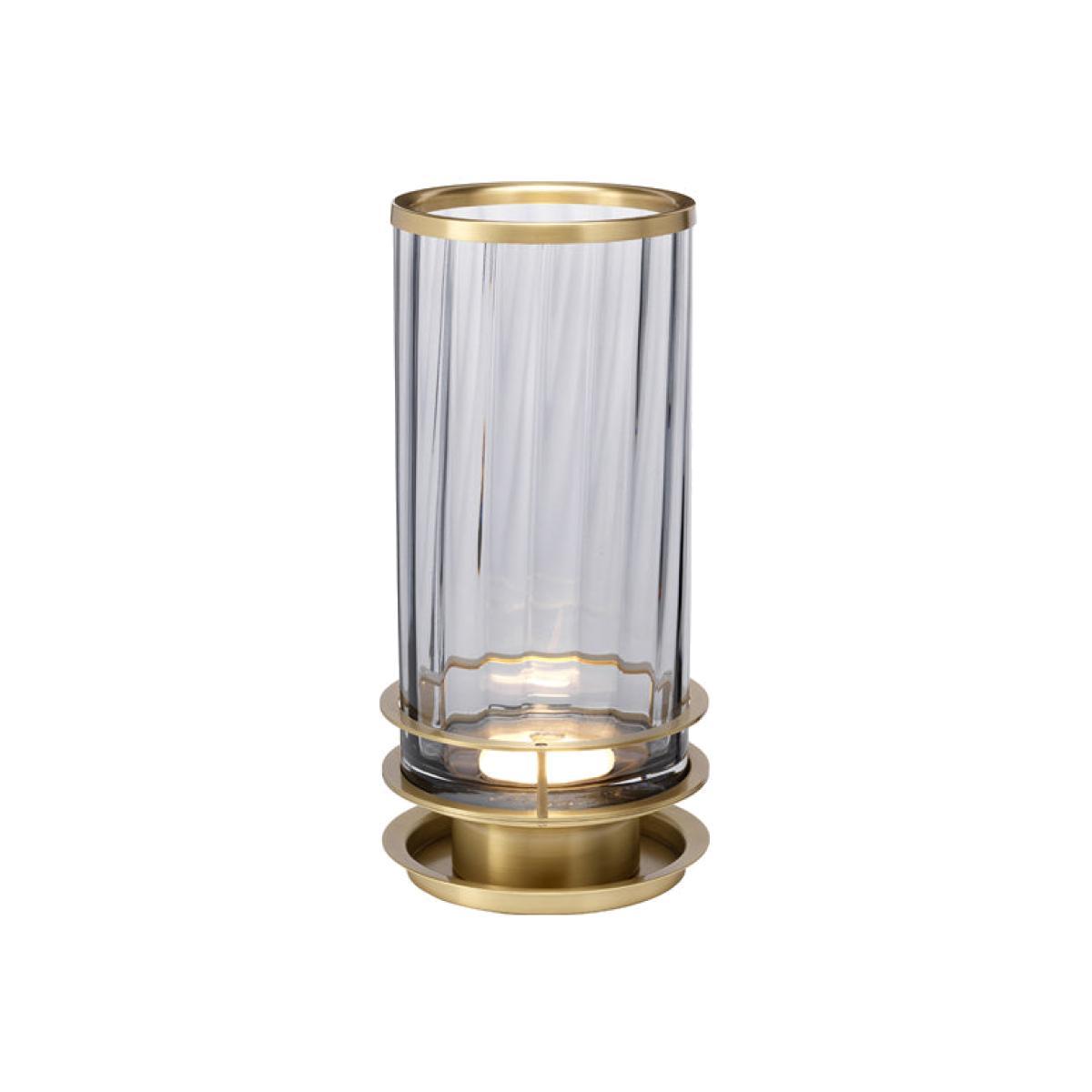 Quintessentiale Arno Aged Brass and Smoke Glassware Table Lamp – image 1