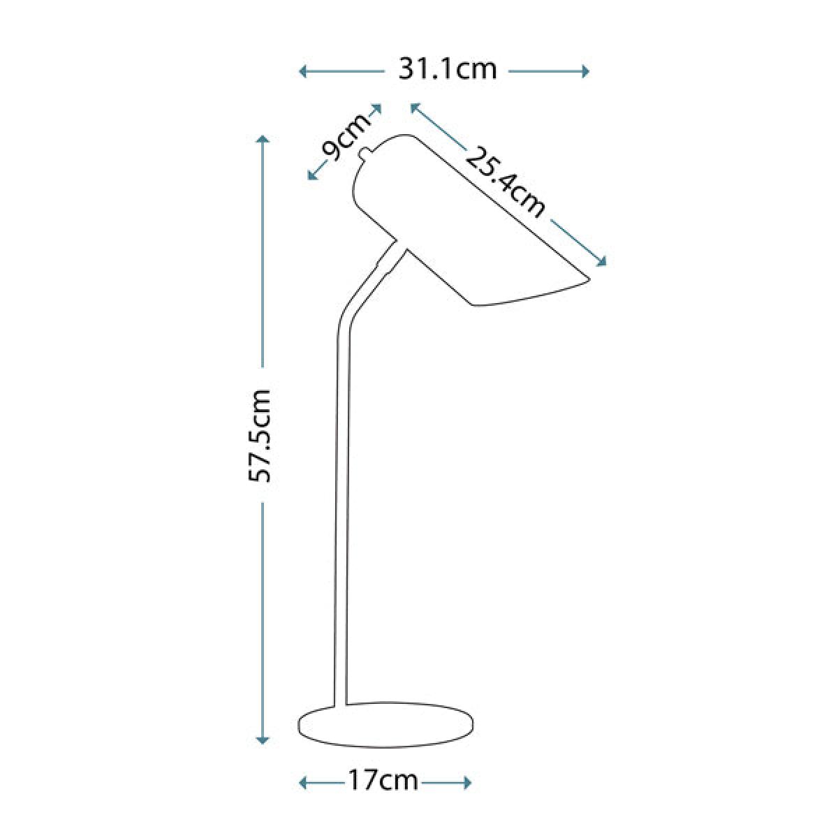 Elstead Quinto 1 Light Table Lamp White Aged Brass – image 3